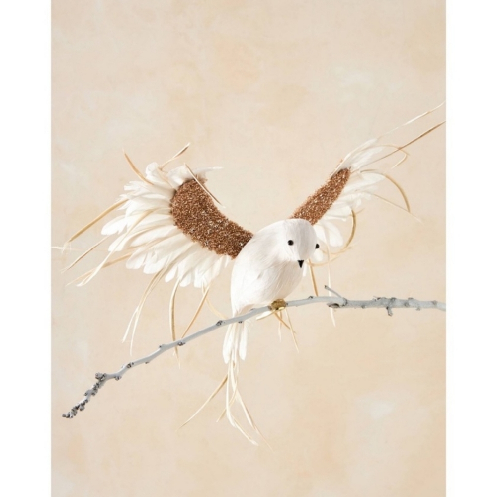 ANTHROPOLOGIE Wispy Bird  Clip on Holiday Ornament